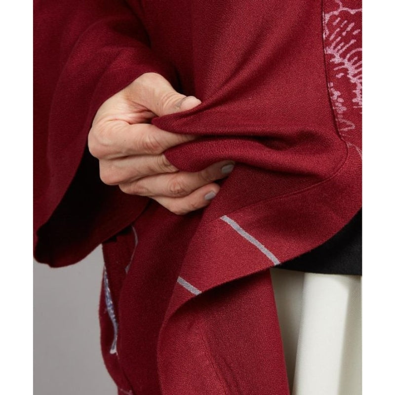 Long Red Cardigan One Size