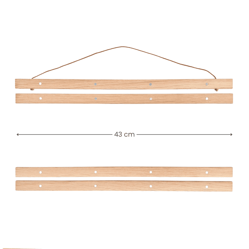 Magnetic Wood Poster Holder - A3 Landscape