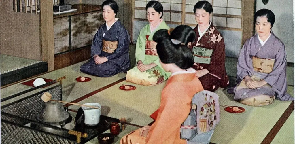 tea master and guests