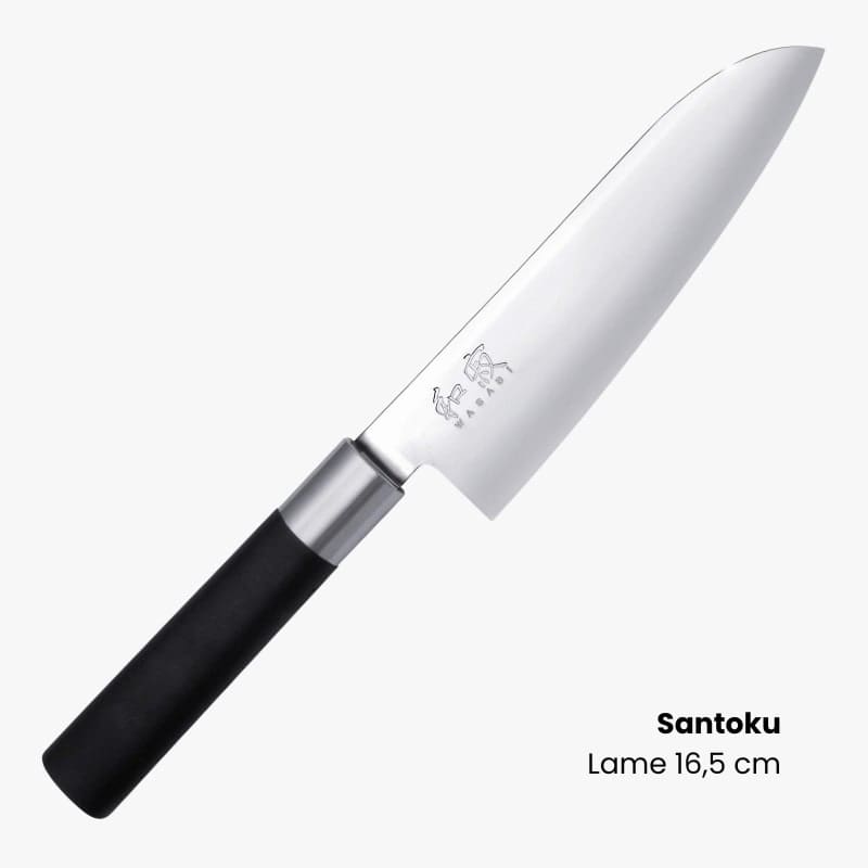 Mallette 5 Couteaux Japonais KAI Wasabi Black