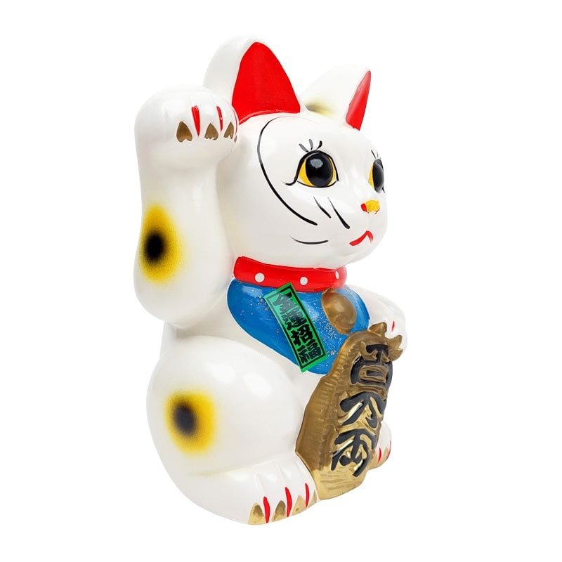 Maneki Neko White Seto - 21 cm