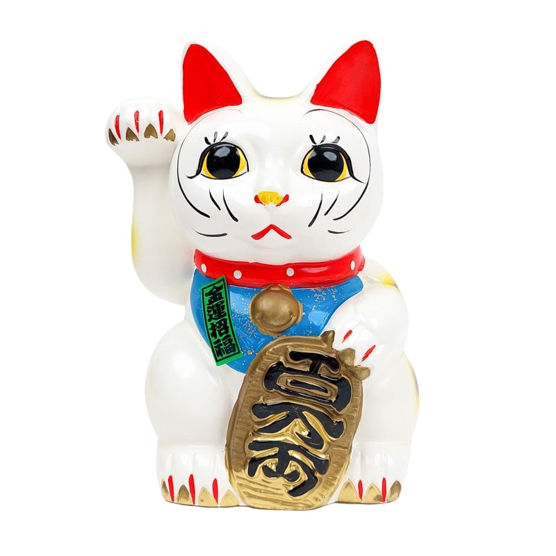 Maneki Neko White Seto - 21 cm