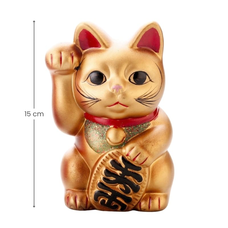 Maneki Neko Gold Ceramic – 5.9
