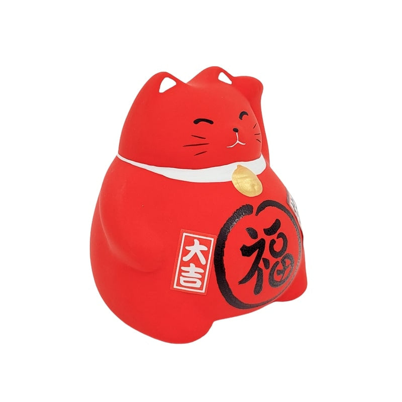 Maneki Neko Marufuku Red