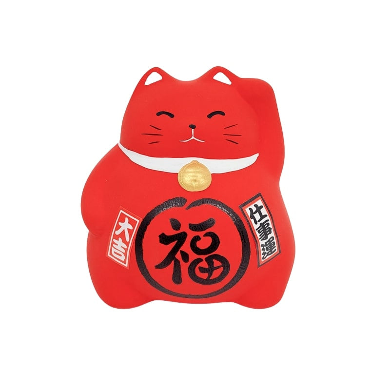 Maneki Neko Marufuku Red