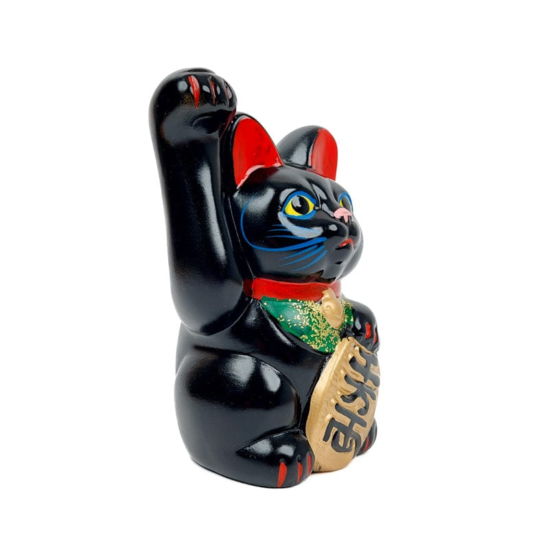 Maneki Neko Black Seto - 13 cm