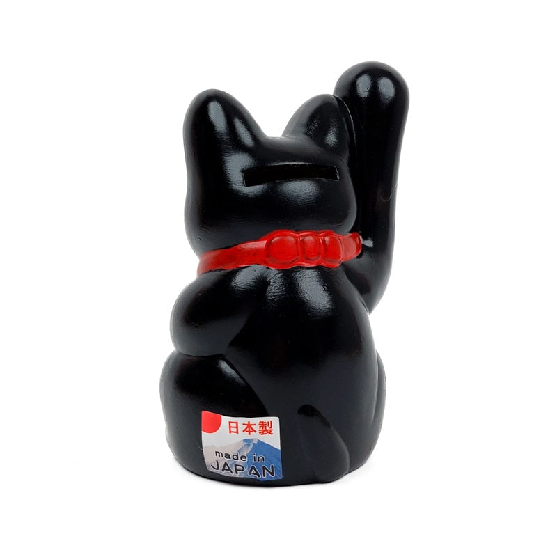 Maneki Neko Black Seto - 13 cm