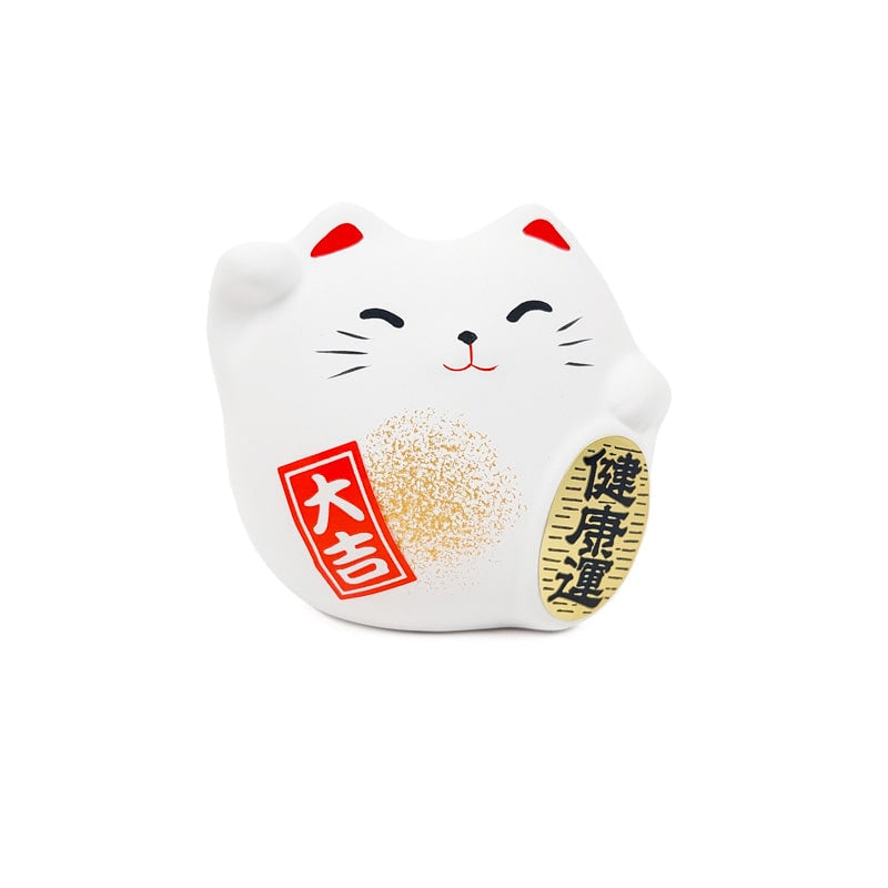 Maneki Neko Round White