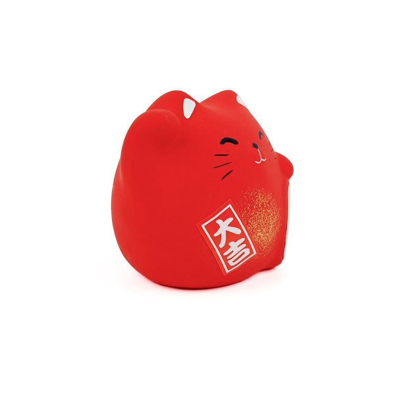 Maneki Neko Round Red