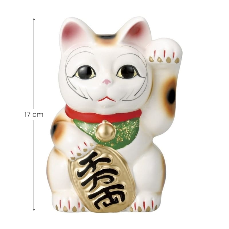 Maneki Neko White Left Paw – 6.7