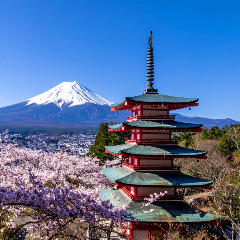 Japanese Miniature Model - Red Pagoda