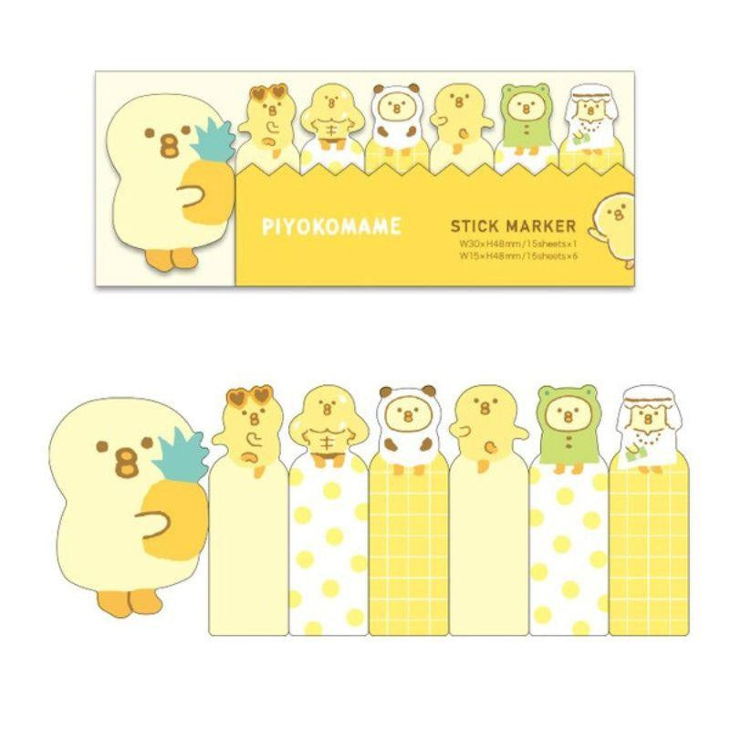 Piyokomame sticker bookmarks