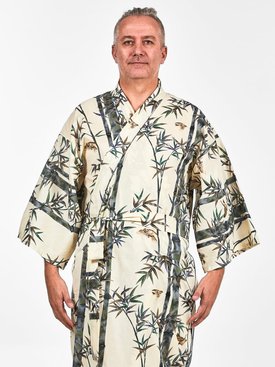 Men’s Japanese Kimono - Bamboo One Size