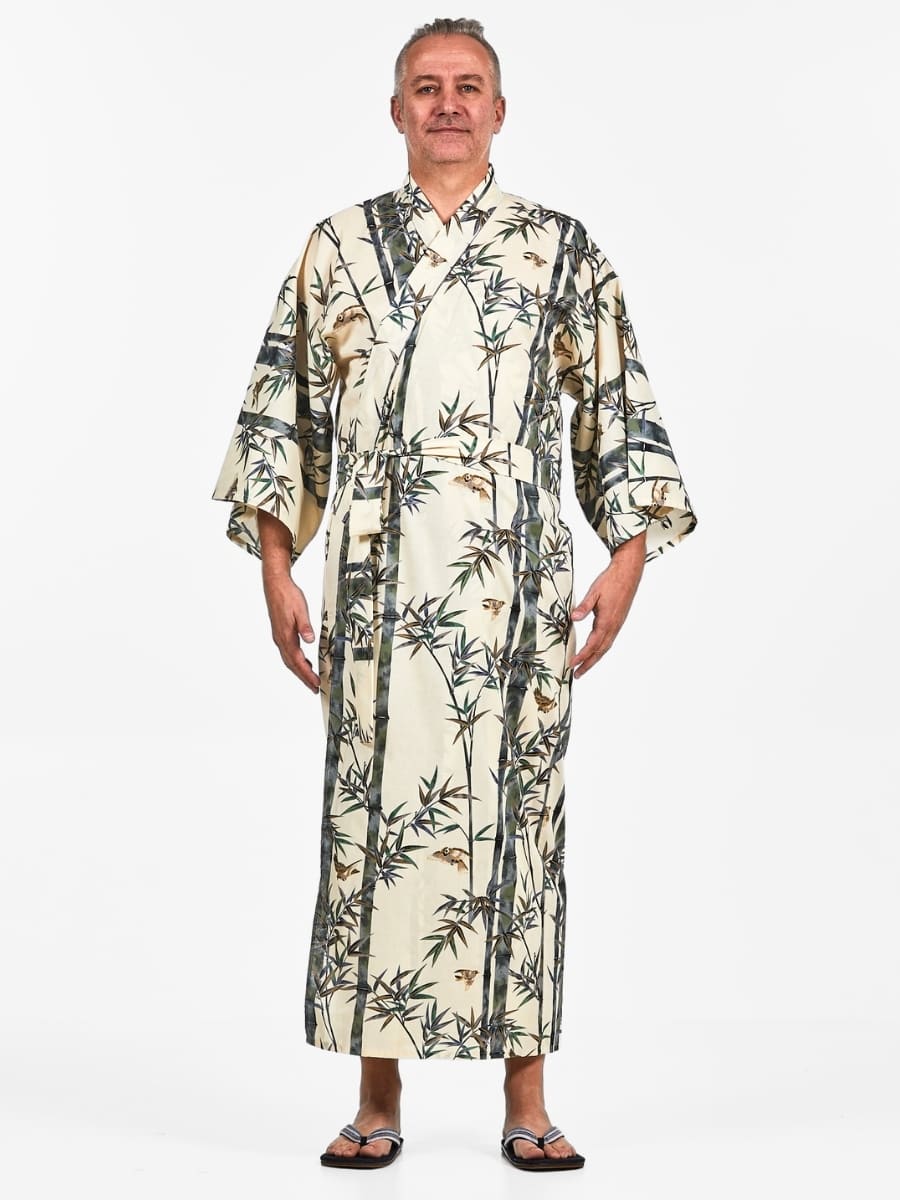 Men’s Japanese Kimono - Bamboo One Size
