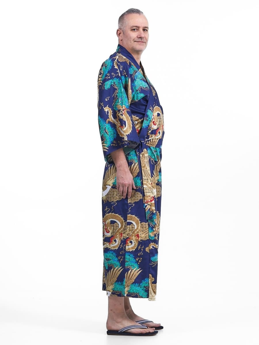 Men’s Japanese Kimono – Ryū & Washi One Size