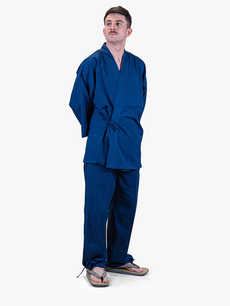 Men’s Japanese Samue – Navy Blue Mid-Season