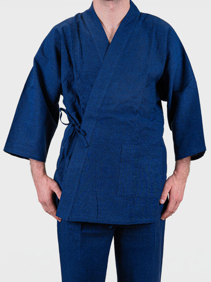 Men’s Japanese Samue – Navy Blue Summer
