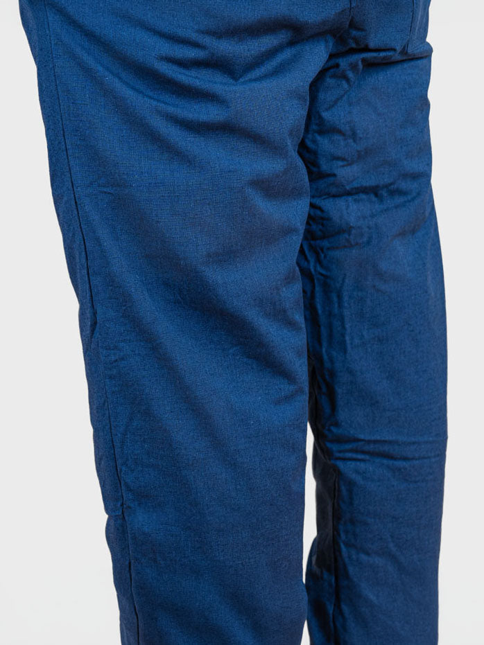 Men’s Japanese Trousers – Quilted Blue