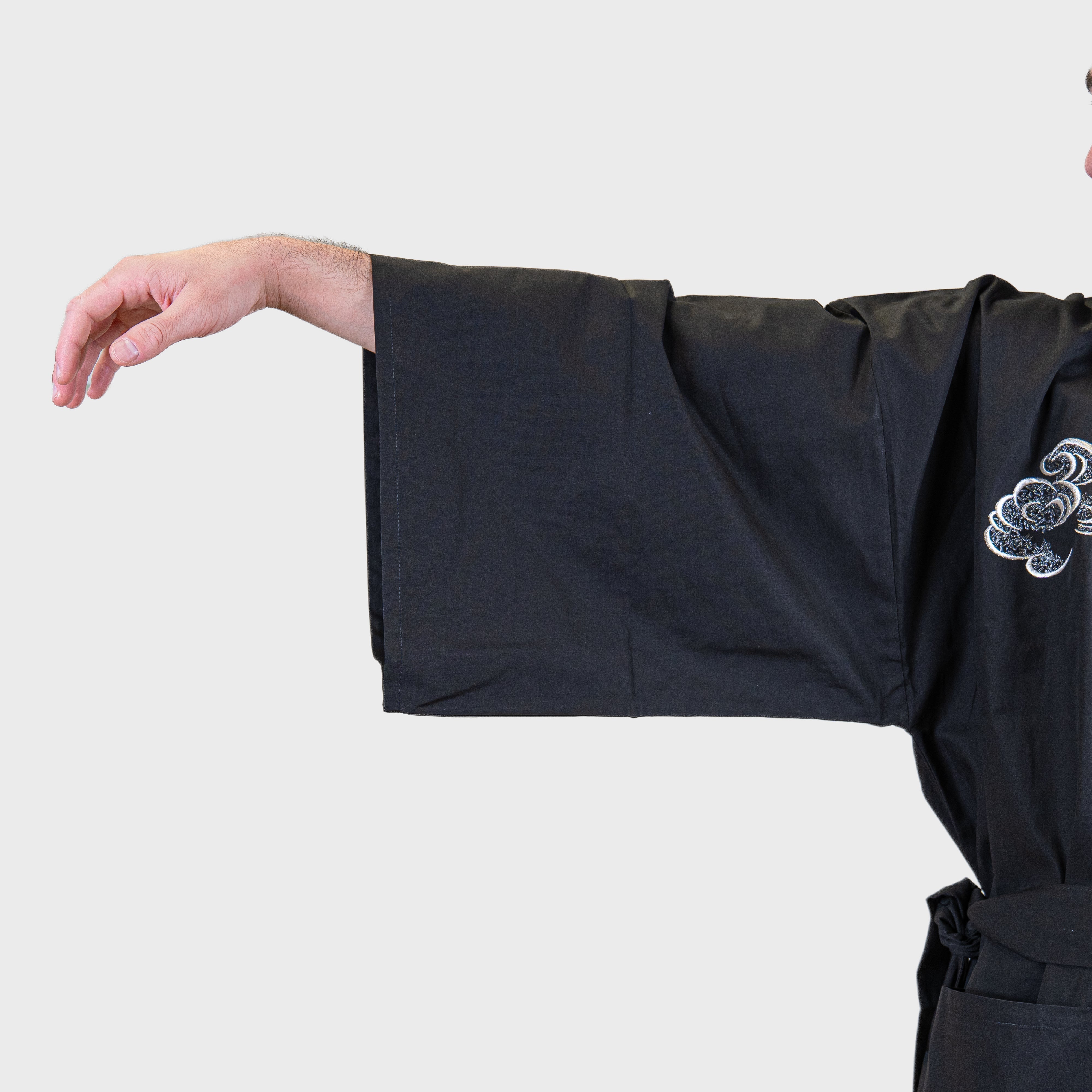 Men’s Oversized Happi Kimono – Embroidered Dragon