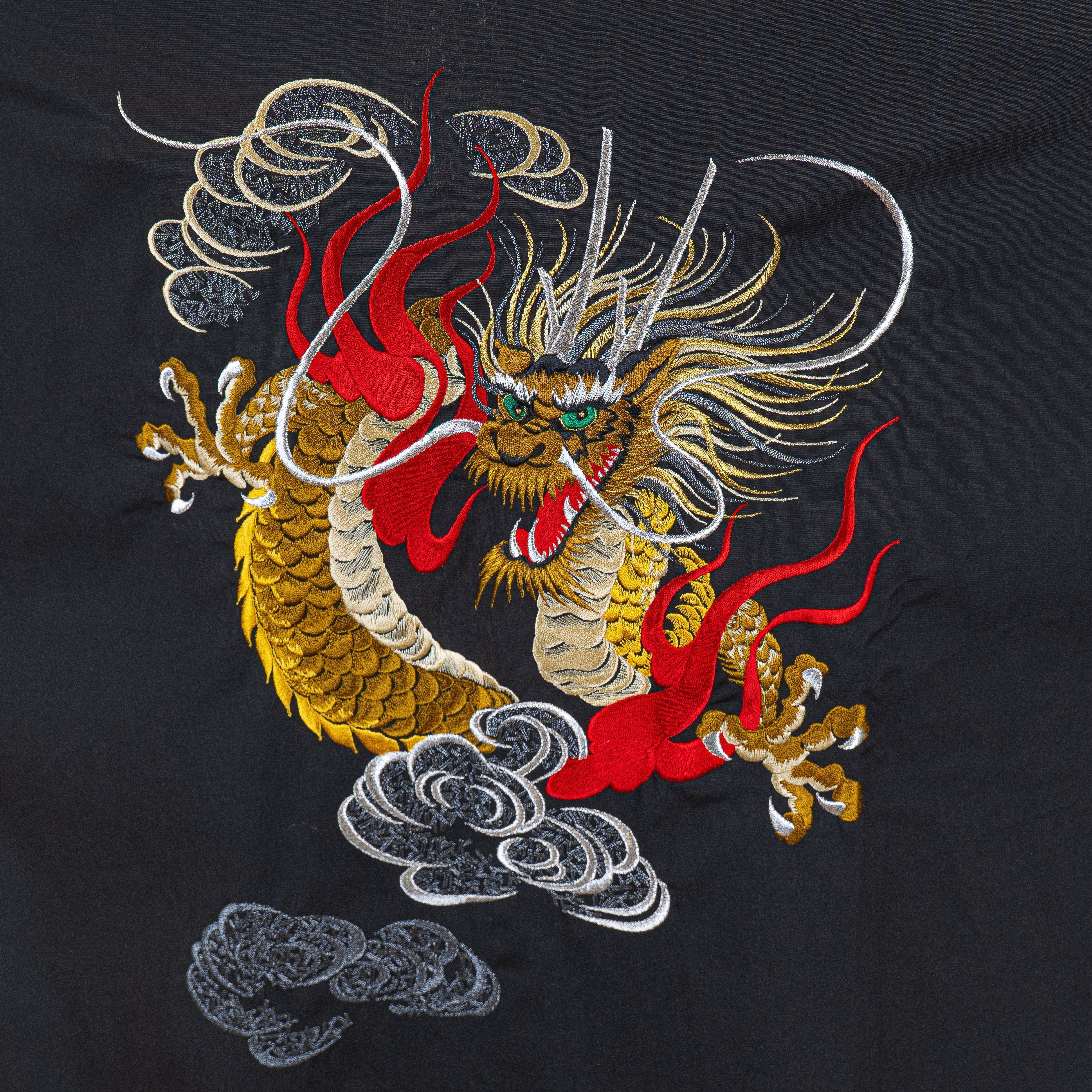 Men’s Oversized Happi Kimono – Embroidered Dragon