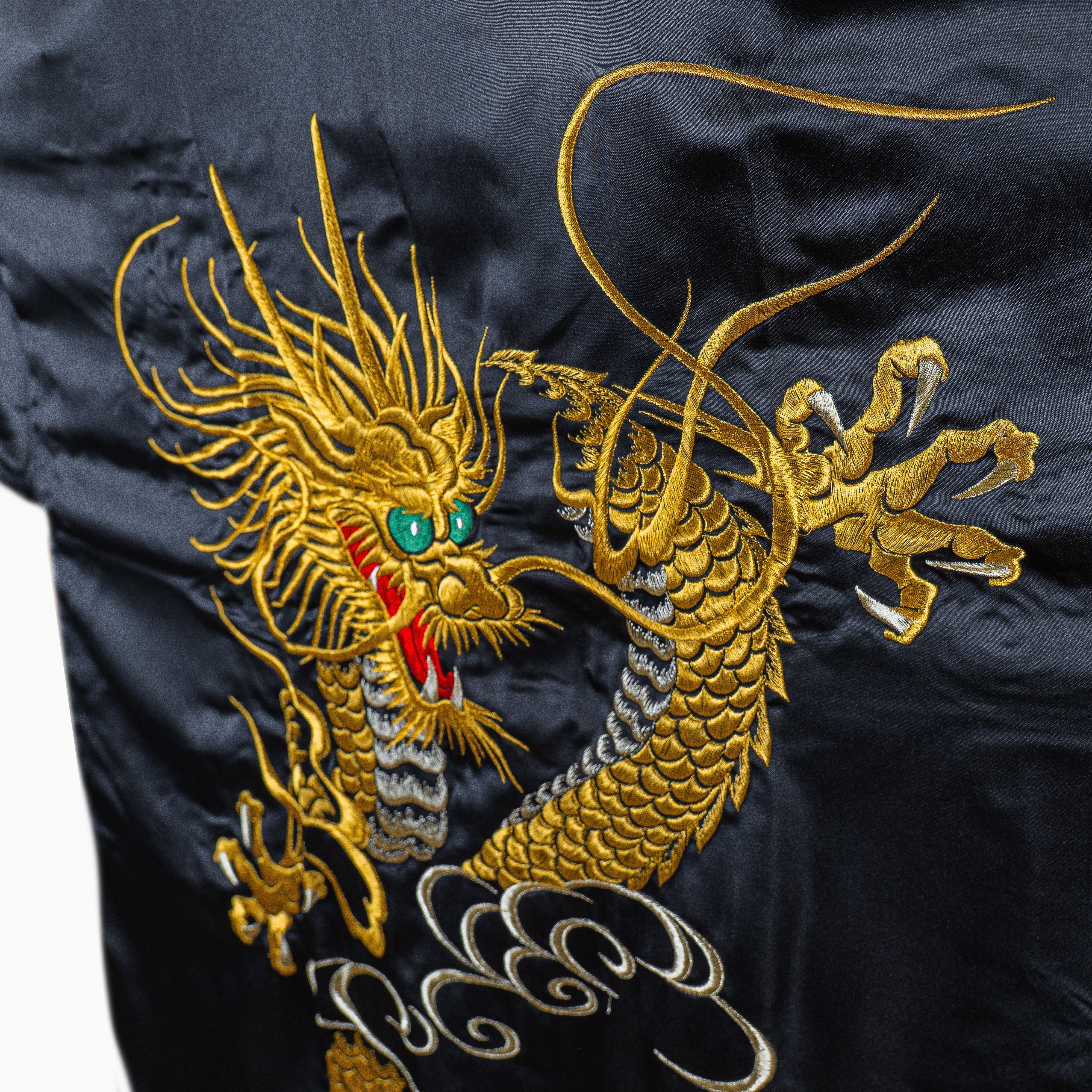 Men’s Oversized Happi Kimono – Golden Dragon