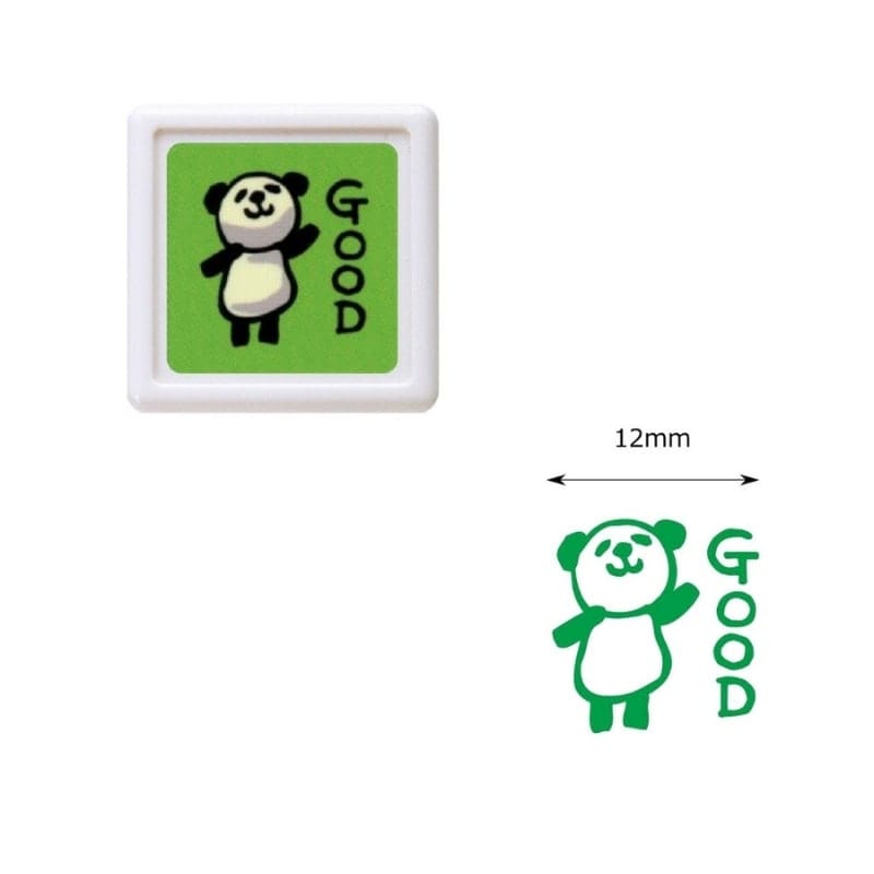 Mini Japanese Stamp - Panda Good
