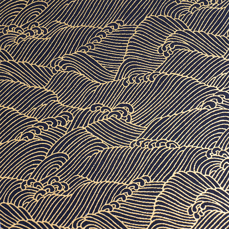 Mino Washi Goshuin Notebook - Black Waves