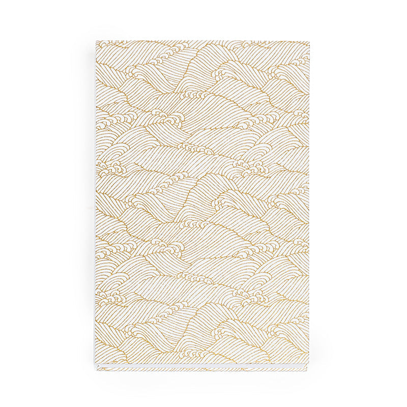Mino Washi Goshuin Notebook - White Waves