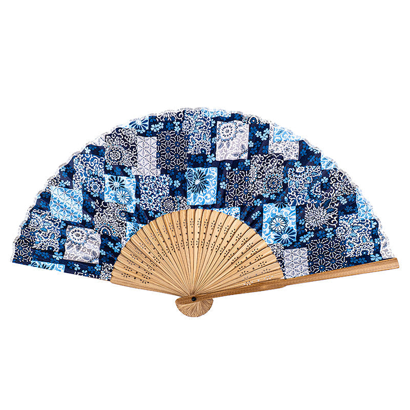 Mino Washi Japanese Fan - Indigo