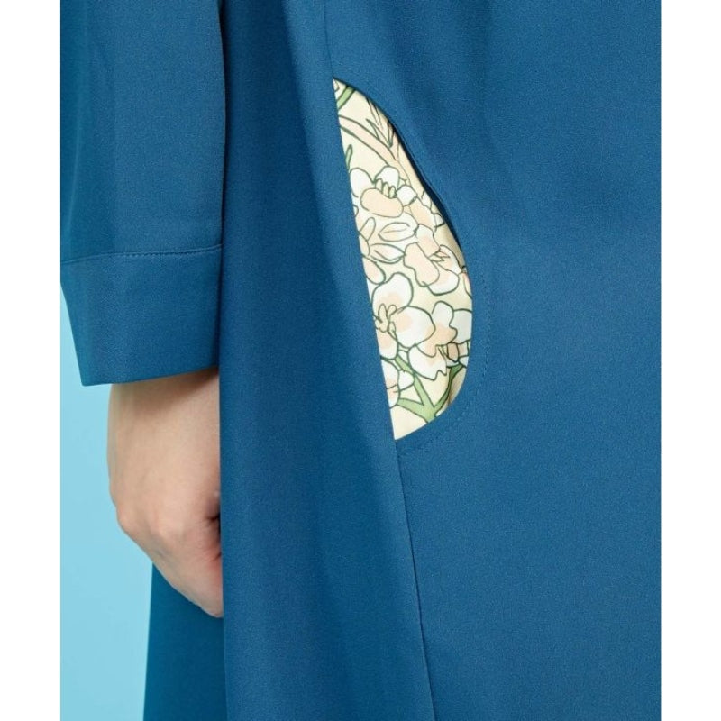 Modern Japanese Dress - Blue One Size