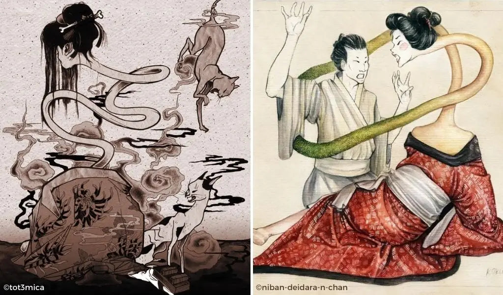 Japanese long necked monster