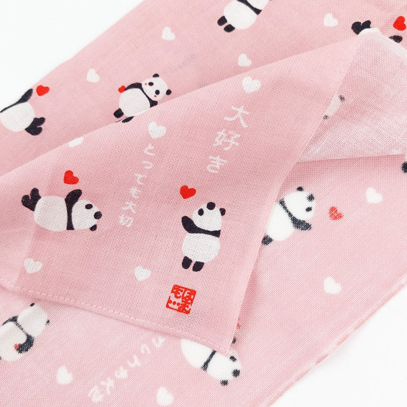 Japanese Panda Handkerchief