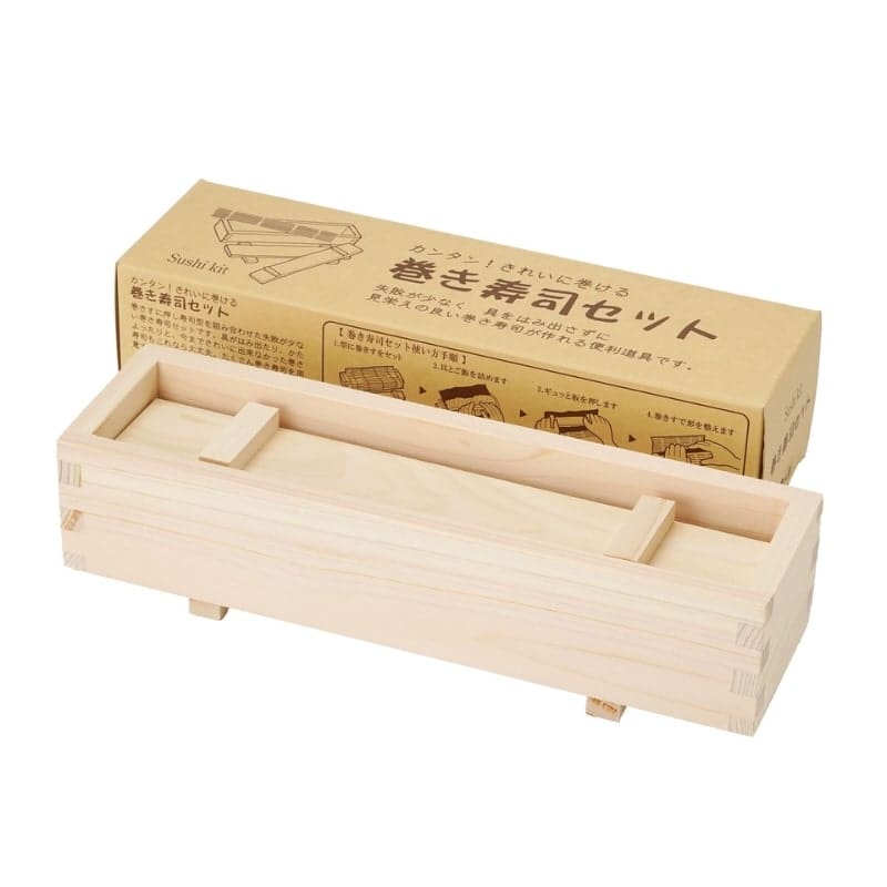 Hinoki Sushi Mold & Bamboo Mat