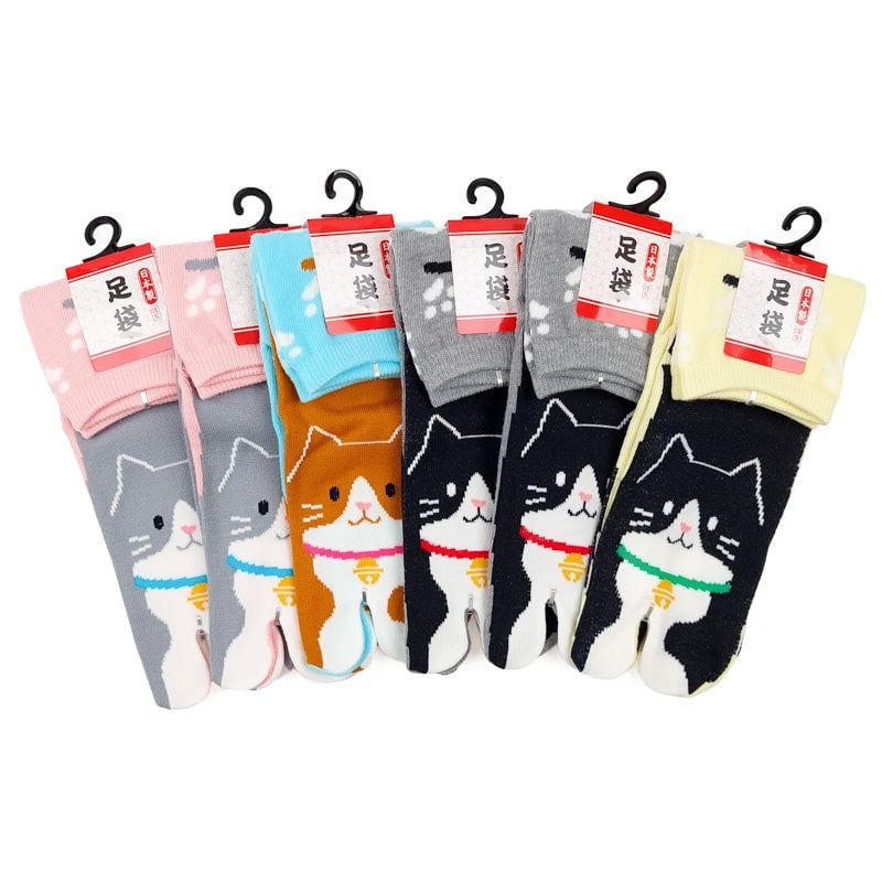 Neko Tabi Socks - 6 Pairs EU 36-40