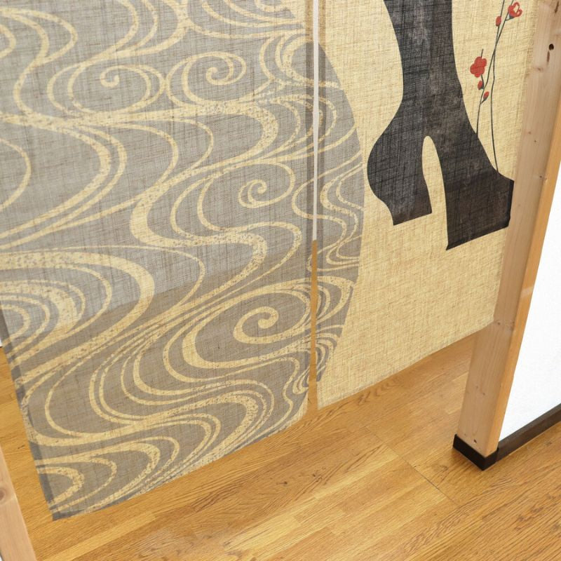 Noren Curtain - Kawakaze 85 x 150 cm (33.5’’ x 59’’)