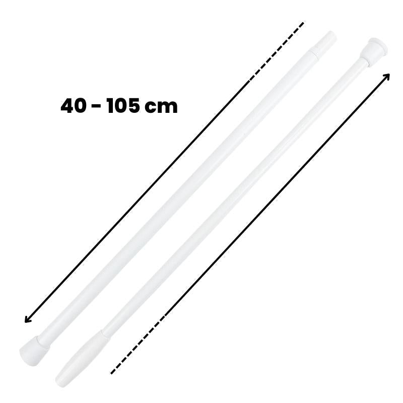 Noren Curtain Rod 40-105 cm (15.7’’ to 41.3’’)