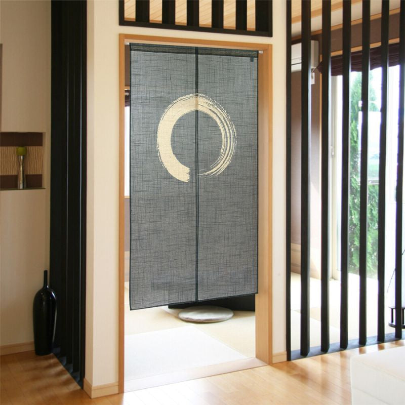 Noren Japanese Enso Blue - 85 x 150 cm