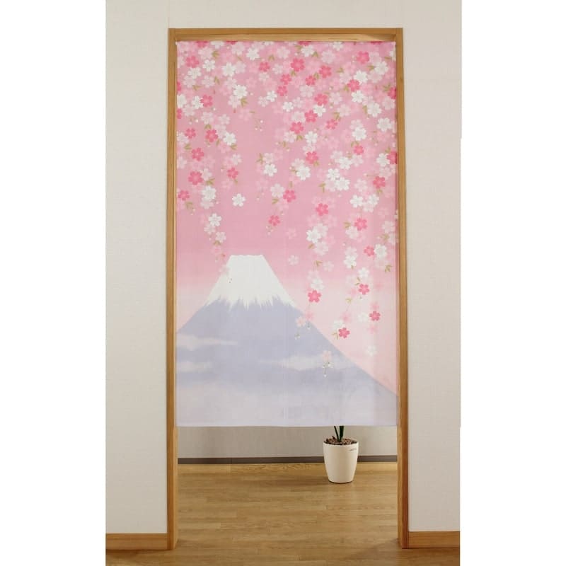 Japanese Noren Fuji Sakura - 85 x 150 cm