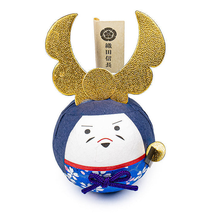 Okiagari Washi Paper Figurine - Oda Nobunaga