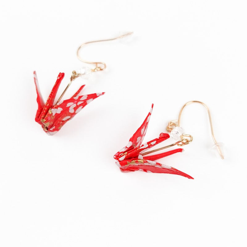 Origami Earrings - Aka