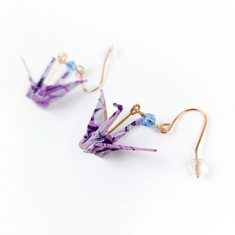 Origami Earrings - Murasaki