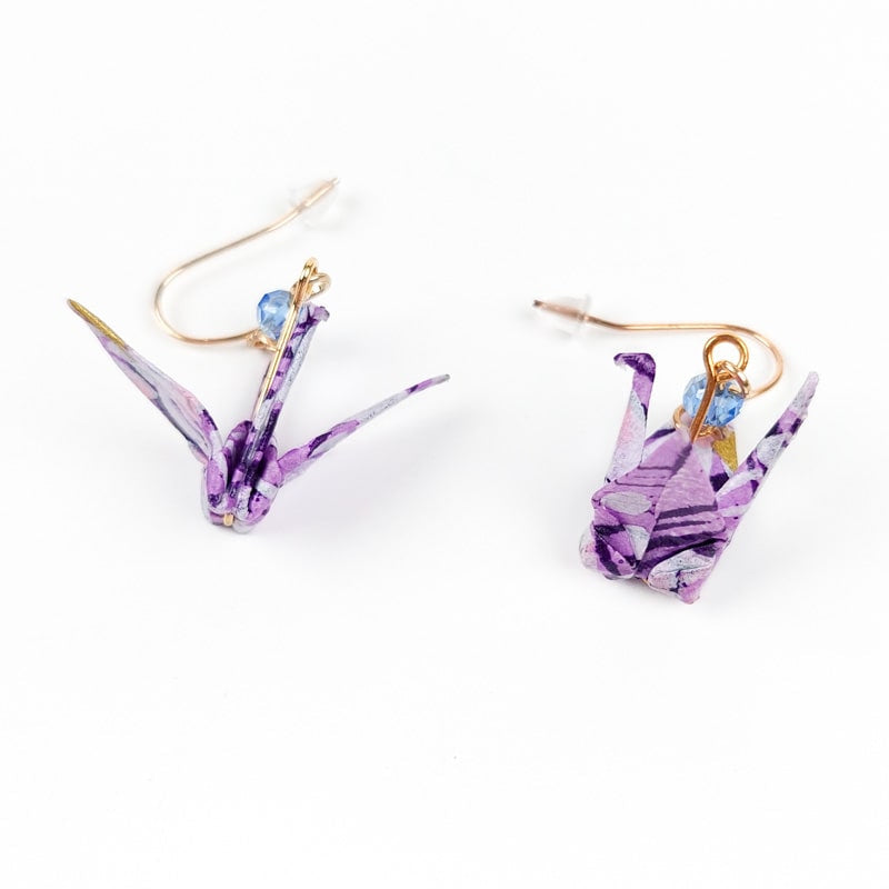 Origami Earrings - Murasaki