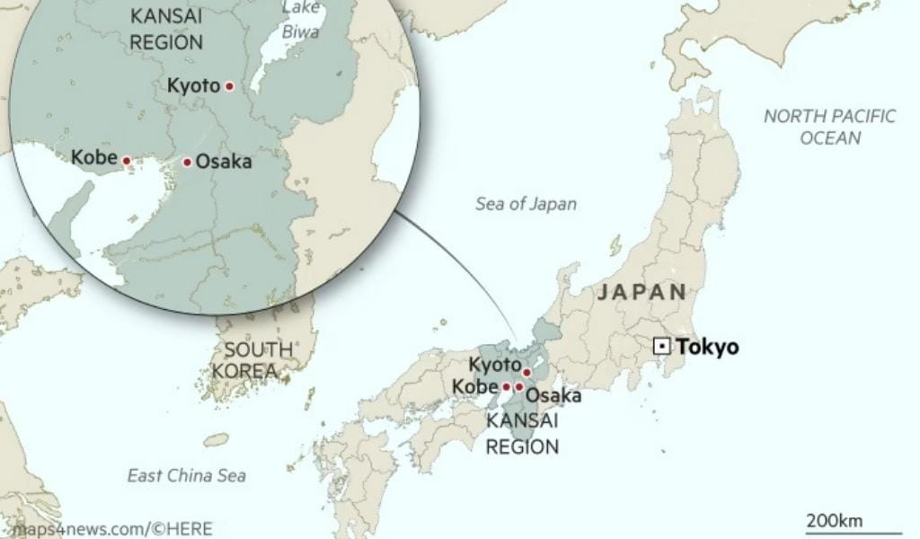 osaka map