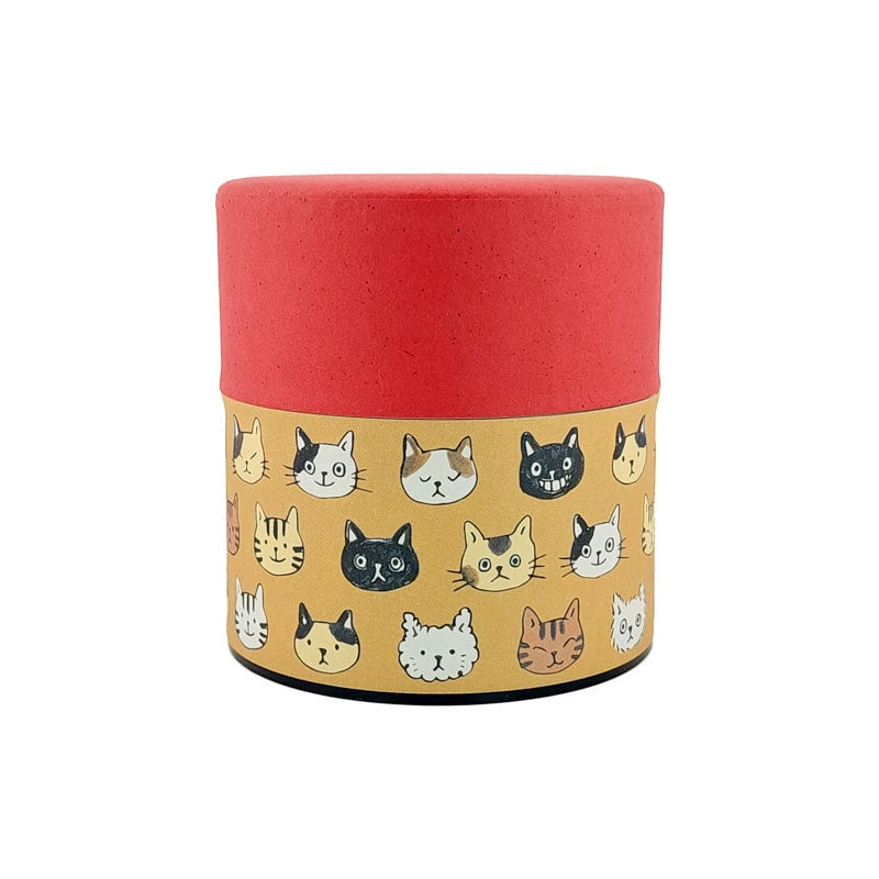 Small Japanese Cat Face Tea Box