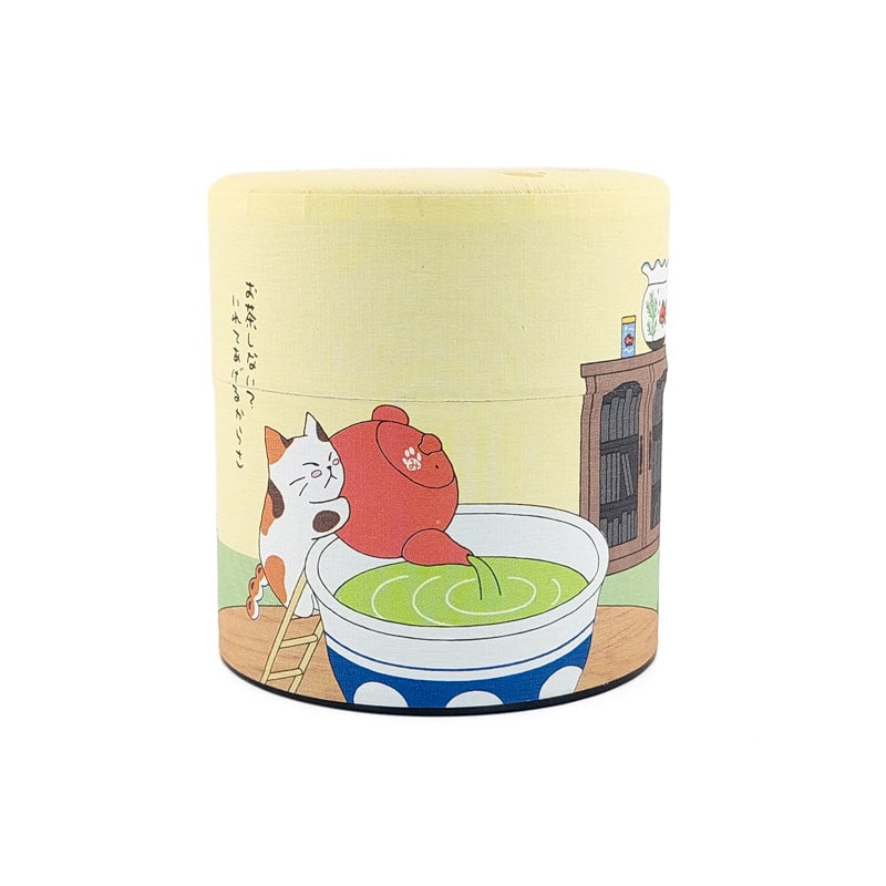 Small Japanese Tea Box Tea Cat