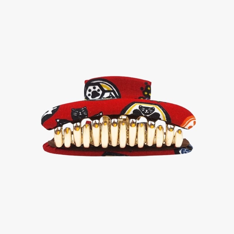 Japanese Cat Cloth Hair Clip