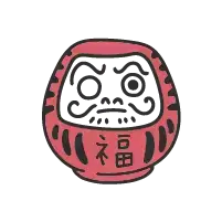 Pink ceramic chinese lantern with black interior and red ’福’ characters.