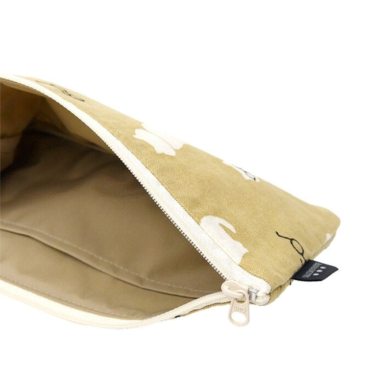 Japanese Pouch Cat Beige