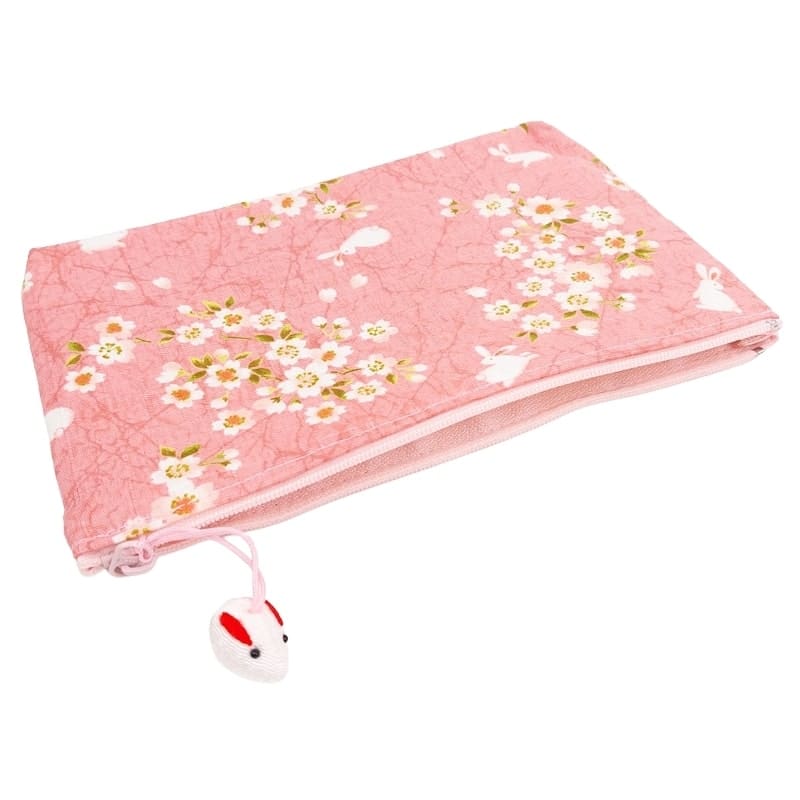 Pochette Japonaise Usagi Sakura Rose