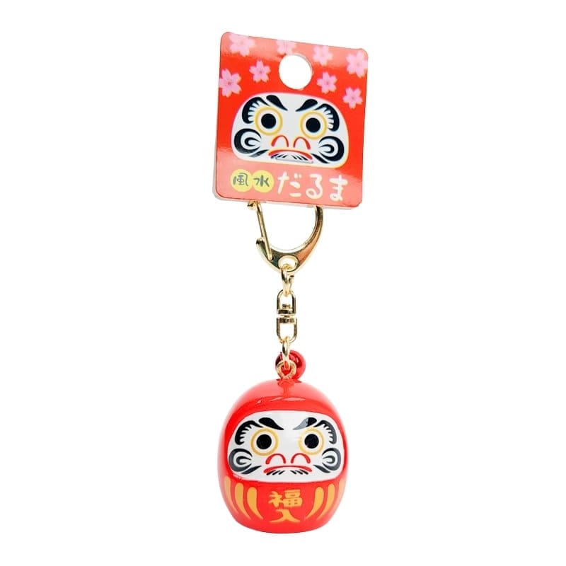 Grand Daruma Keyring - Choice of colors - Red